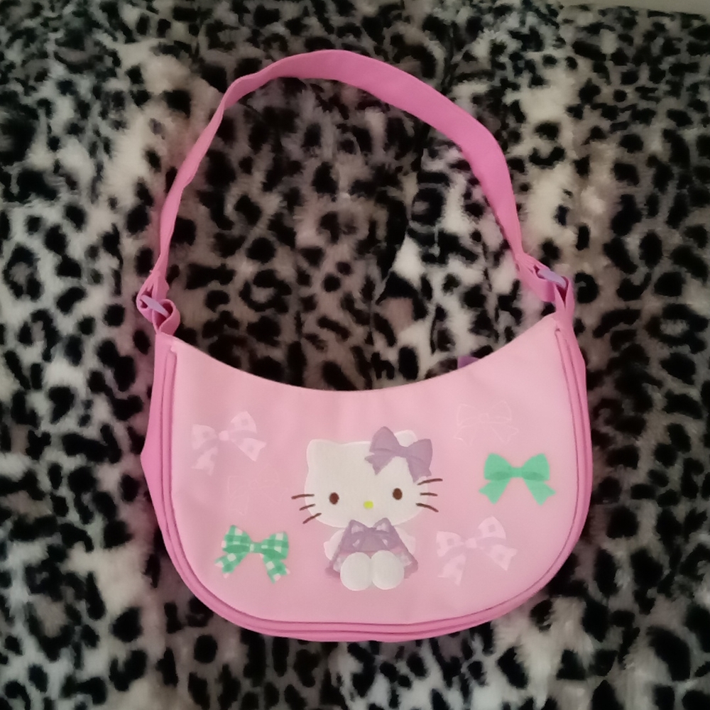 Rare 2012 Hello Kitty Pink, White & Purple Mini Purse